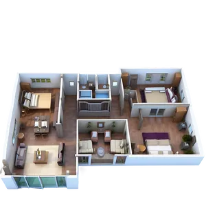 4 Bedroom Home Floor Plan Png 06262024 PNG Image