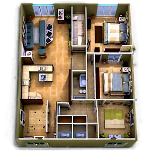 4 Bedroom Home Floor Plan Png Dar20 PNG Image