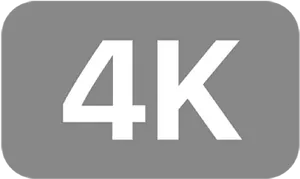 4 K Resolution Symbol PNG Image