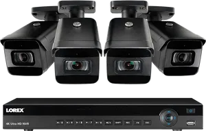 4 K Security Camera System Lorex PNG Image