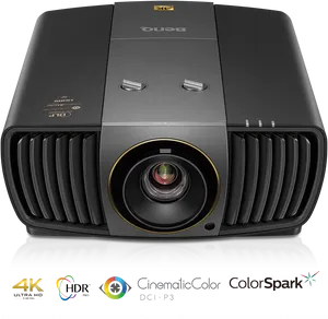 4 K U H D Projector Professional Cinema Quality PNG Image