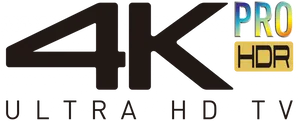 4 K Ultra H D Pro H D R Logo PNG Image