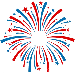 4thof July Fireworks Graphic PNG Image