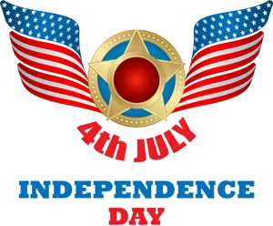 4thof July Independence Day Emblem PNG Image