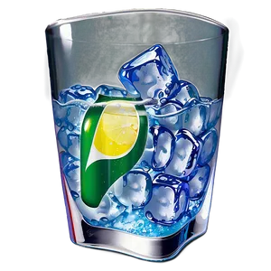 7 Up And Ice Cubes Png 06262024 PNG Image