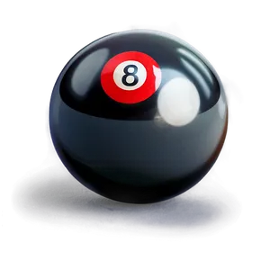 8 Ball In Dark Background Png Uvy PNG Image