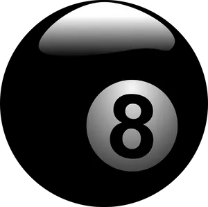 8 Ball Pool Black Ball Icon PNG Image