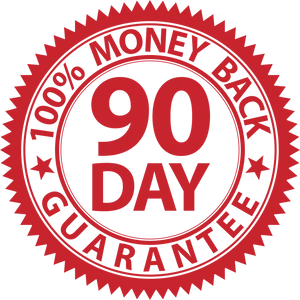 90 Day Money Back Guarantee Seal PNG