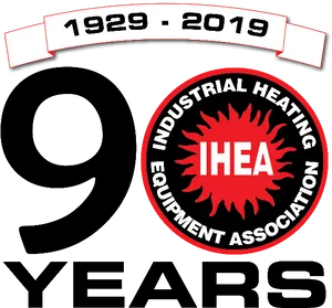 90 Years Industrial Heating Equipment Association Celebration Logo PNG Image