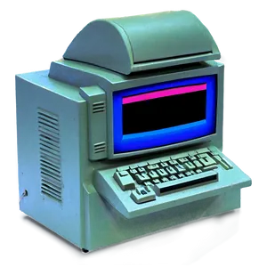 90s Office Computer Png 06252024 PNG Image