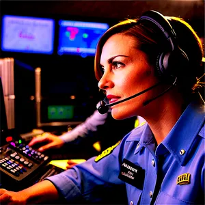 911 Dispatcher Teamwork Highlight Png Aox PNG Image