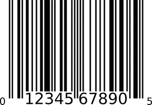 A Barcode With Black And White Stripes PNG Image