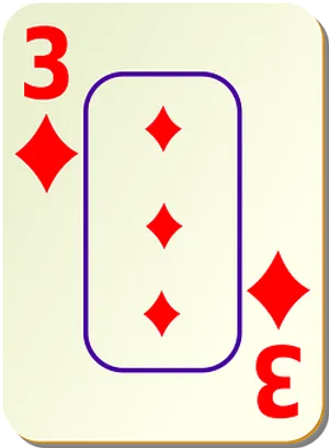 A Card With A Card In The Middle Of Diamonds PNG Image