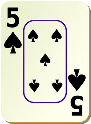 A Card With A Card Of Spades PNG Image