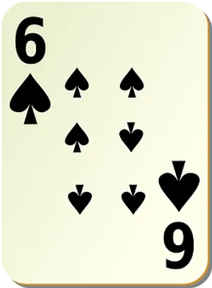 A Card With A Number Of Spades And A Number Of Spades PNG Image