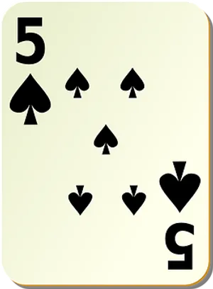 A Card With A Number Of Spades And A Number On It PNG Image