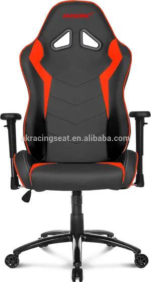 A K Racing Black Red Gaming Chair PNG Image