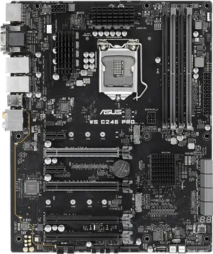 A S U S_ W S_ C246_ P R O_ Motherboard PNG Image