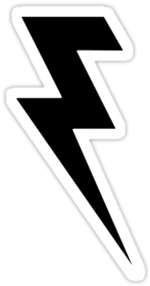 A White Lightning Bolt On A Black Background PNG