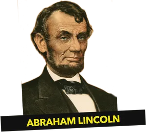 Abraham Lincoln Portrait PNG Image