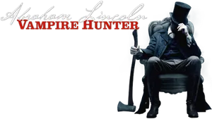 Abraham Lincoln Vampire Hunter Artwork PNG Image