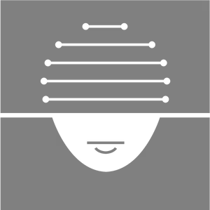 Abstract A I Head Graphic PNG