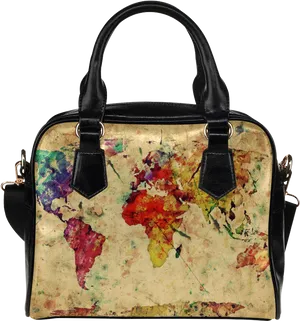 Abstract Art Handbag PNG Image