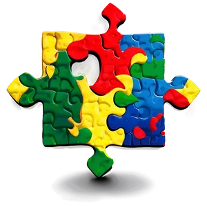 Abstract Autism Puzzle Design Png 98 PNG Image