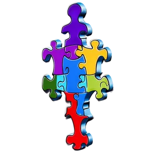 Abstract Autism Puzzle Design Png Yxv PNG Image