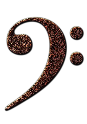 Abstract Bass Clef Art PNG Image