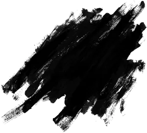 Abstract Black Brush Stroke Vector PNG Image