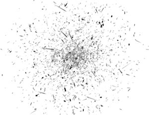 Abstract_ Black_ Crack_ Explosion PNG Image