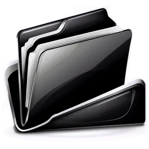 Abstract Black Folder Design Png Cqb PNG Image