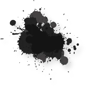 Abstract_ Black_ Ink_ Splash PNG Image