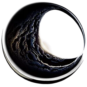 Abstract Black Moon Art Png 06252024 PNG Image