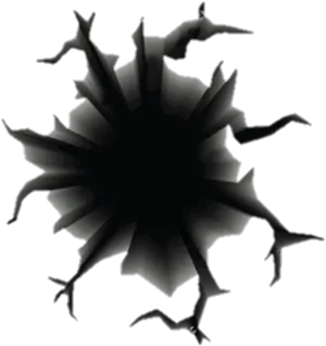 Abstract_ Black_ Surface_ Crack PNG Image