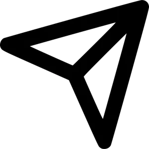 Abstract Black Triangle Graphic PNG Image