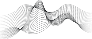 Abstract Black Wave Pattern PNG Image