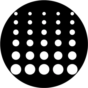 Abstract Blackand White Dot Pattern PNG Image