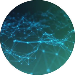 Abstract Blockchain Network Visualization PNG