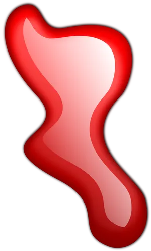 Abstract Blood Drop Illustration PNG Image