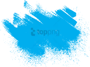 Abstract Blue Brush Stroke Texture PNG Image