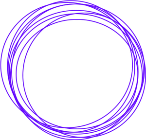 Abstract Blue Circleson Black Background PNG Image