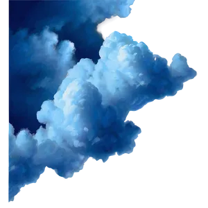 Abstract Blue Clouds Png 06202024 PNG Image