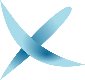 Abstract Blue Cross Design PNG Image