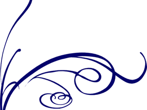 Abstract Blue Curves PNG Image