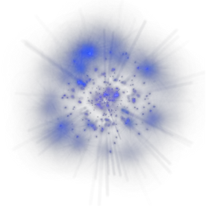 Abstract Blue Energy Explosion PNG Image