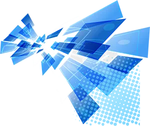 Abstract_ Blue_ Explosion_ Background PNG Image