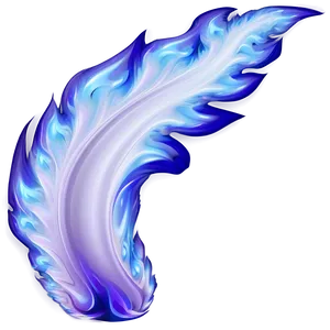 Abstract Blue Flame Art Png 96 PNG Image