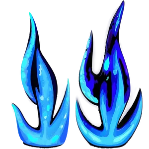 Abstract Blue Flame Art Png Fwl15 PNG Image